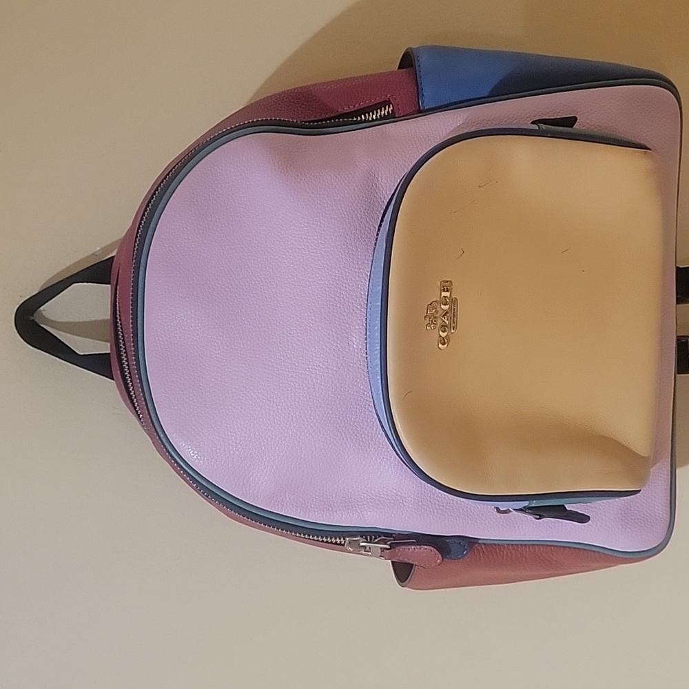 Coach Backpack In Color Block - Picture 2 of 13